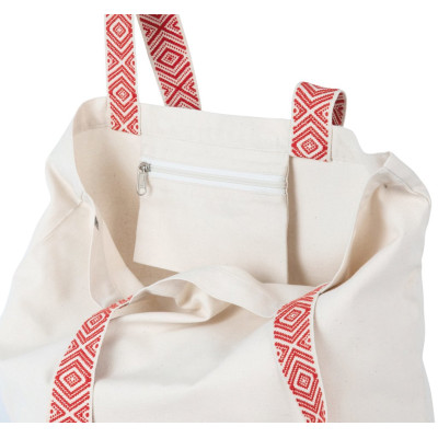 Large recycled flat bottom shopping bag